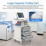 Mobile Rolling Medical Cart with Drawers and Wheels