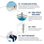Stainless Steel 2-Tier Lab Serving Cart with Drawers