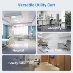 Mobile Rolling Medical Cart with Drawers and Wheels