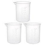 150ml Plastic Measuring Cups for Lab and Kitchen (3pcs)