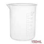 150ml Plastic Measuring Cups for Lab and Kitchen (3pcs)