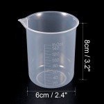 150ml Plastic Measuring Cups for Lab and Kitchen (3pcs)