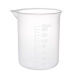 150ml Plastic Measuring Cups for Lab and Kitchen (3pcs)