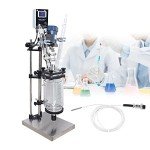 3L Jacketed Glass Reactor with Digital Display