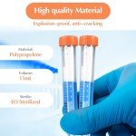 200 Pcs Sterile 15 ml Centrifuge Tubes