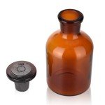 Kestun 2-Pack Amber Glass Reagent Bottles 125ML