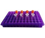 Purple 96-Well Microcentrifuge Tube Rack Set
