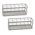 12-Hole Stainless Steel Test Tube Rack Set