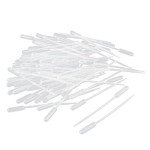 100 Pcs Clear Plastic Disposable Pipettes 0.5ml
