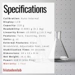 Fristaden Lab Analytical Balance 210g x 0.1mg