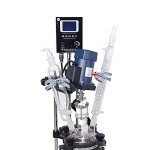 3L Jacketed Glass Reactor with Digital Display
