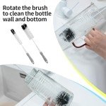 Long Handle Bottle Cleaner Brush Set