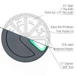 Compact 7-Day Magnetic Pill Organizer - PNW Green