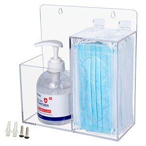 Koemehr Wall-Mount Mask Dispenser & Sanitizer Stand