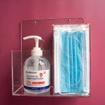 Koemehr Wall-Mount Mask Dispenser & Sanitizer Stand