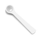100-Pack White Micro Scoop 0.5 ml Measuring Spoons