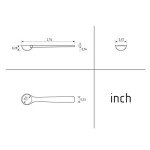 100-Pack White Micro Scoop 0.5 ml Measuring Spoons