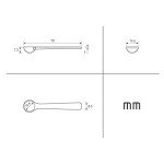 100-Pack White Micro Scoop 0.5 ml Measuring Spoons