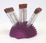 Hedgehog Test Tube Rack for 12 Tubes - Purple