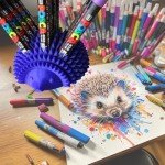 Hedgehog Test Tube Rack for 12 Tubes - Purple