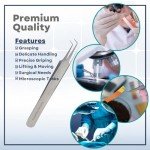Precision Stainless Steel Surgical Lab Forceps Tweezers