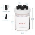 Stonylab Borosilicate Single Chamber Electrolytic Cell Kit
