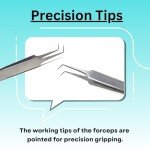 Precision Stainless Steel Surgical Lab Forceps Tweezers