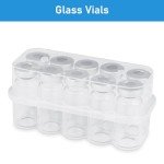10ml Glass Injection Vials with Self-Sealing Port (10 Pack)