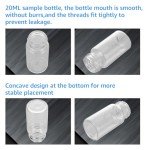 Clear Glass Sample Vials with Screw Cap - 100 Pack