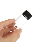 Clear Glass Sample Vials with Screw Cap - 100 Pack