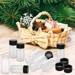 Clear Glass Sample Vials with Screw Cap - 100 Pack