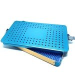 Sterilization Tray with Silicone Mat for Instruments