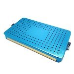 Sterilization Tray with Silicone Mat for Instruments