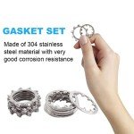 400 Pcs Stainless Steel Lock Washer Assortment Kit