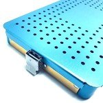 Sterilization Tray with Silicone Mat for Instruments
