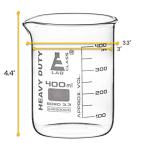 EISCO Heavy Duty 400ml Borosilicate Beaker