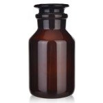 500ml Amber Glass Wide Mouth Reagent Bottle