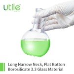 Narrow Mouth Glass Flat Bottom Flasks Set