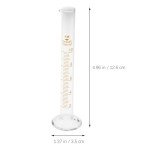 3pc Glass Lab Measuring Cylinder & Beakers Set