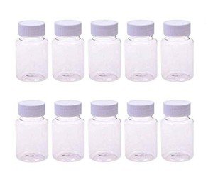10PCS Empty 20ML Plastic Pill Bottles
