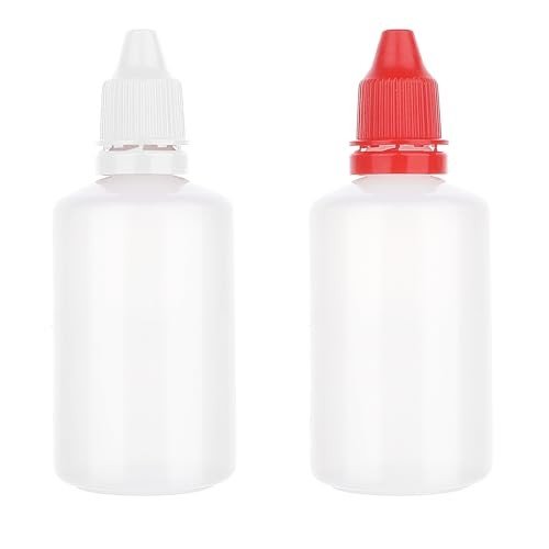 50 ml Empty Plastic Dropper Bottles – 2 Pack