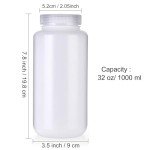 Kestun 1000ml HDPE Wide Mouth Reagent Bottle