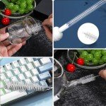 Straw Cleaner Brush Set - 12-Piece Kit