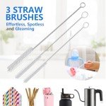 Nylon Straw Brush Set for Tumbler & Bottles