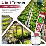 Digital 4-in-1 pH and TDS Meter