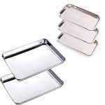 Stainless Steel Surgical Trays Set - 5 Pack