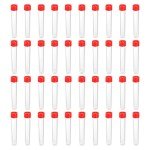 Patikil 10mL Plastic Test Tubes - 40 Pack