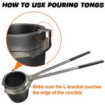 Nelyrho 6KG Propane Melting Furnace Kit with Tongs