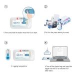 Tzone 50 Pack Disposable Temperature Data Loggers