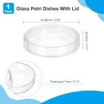 High Borosilicate Glass Petri Dishes with Lids